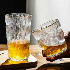 Clear Glass Heat Resistant Tumblers - 2pcs Set