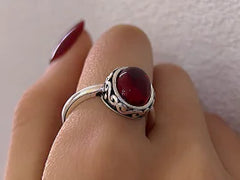 Stone Fidget Spinner Rings for Anxiety Relief