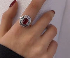 Stone Fidget Spinner Rings for Anxiety Relief