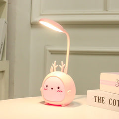 Portable Foldable LED Desk Lamp - Cute Cartoon Design