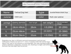 Adjustable Camouflage Tactical Nylon Dog Harness & Leash
