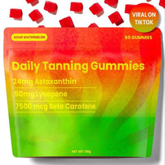 Sun Tanning Gummies for Radiant Skin - 60 Tablets
