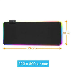 Luminous RGB Mouse Pad - Symphony LED Gaming Rubber Desk Mat