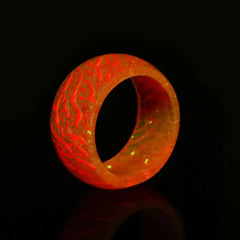 Forest Glow-in-the-Dark Crackle Jewelry Ring