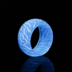 Forest Glow-in-the-Dark Crackle Jewelry Ring
