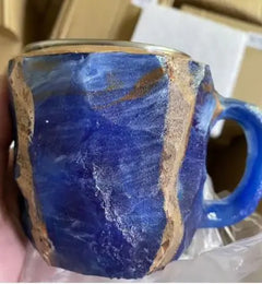 Resin Crystal Gemstone Coffee Mug – Mineral-Inspired Decorative Drinkware