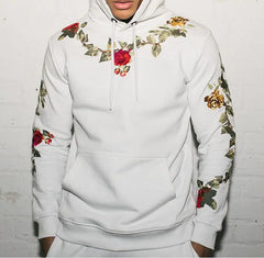 Men's Embroidered Hoodie in College Style for Fall/Winter