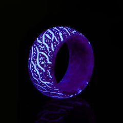 Forest Glow-in-the-Dark Crackle Jewelry Ring