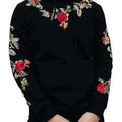 Men's Embroidered Hoodie in College Style for Fall/Winter