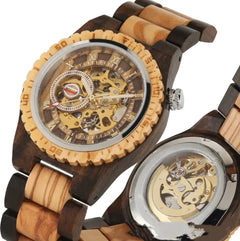 Mechanical Wooden Watch for Men