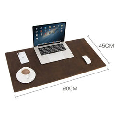 Vintage Leather Desk Pad - Extra Large Non-Slip Mat
