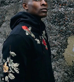 Men's Embroidered Hoodie in College Style for Fall/Winter