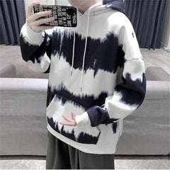 Men's Printed Tie-Dye Hoodies - Hip Hop Edition