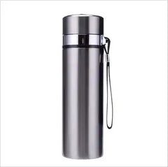 304 stainless steel insulated water bottle 450ml in black – front view