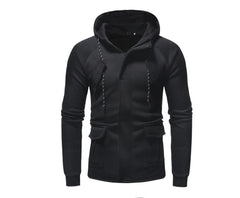 Hooded Cardigan Sweatshirt with Pockets