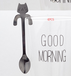 Stainless Steel Cat-Shaped Coffee & Tea Stirring Spoon