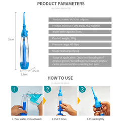Portable Pneumatic Dental Oral Irrigator Device