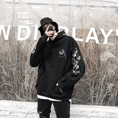 Couples Winter Embroidered Hoodies