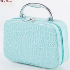 Waterproof Travel Makeup Organizer | PU Leather Cosmetic Pouch – 0.38 kg