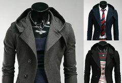 Men's Slim Fit Hooded Blazer Jacket for Style & Comfort