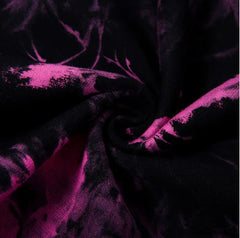 Trendy Tie-Dye Hip Hop Crop Top & Shorts Set