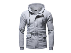 Hooded Cardigan Sweatshirt with Pockets