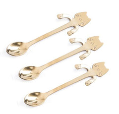 Stainless Steel Cat-Shaped Coffee & Tea Stirring Spoon