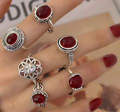 Stone Fidget Spinner Rings for Anxiety Relief