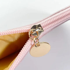 Pink Flannel Large Makeup Bag Set for Women