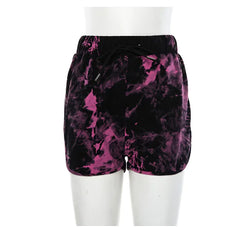 Trendy Tie-Dye Hip Hop Crop Top & Shorts Set