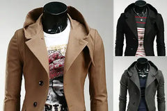Men's Slim Fit Hooded Blazer Jacket for Style & Comfort