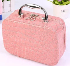 Waterproof Travel Makeup Organizer | PU Leather Cosmetic Pouch – 0.38 kg
