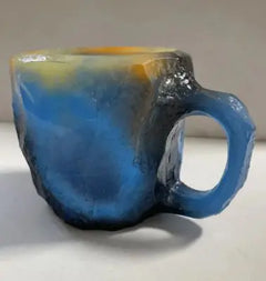 Resin Crystal Gemstone Coffee Mug – Mineral-Inspired Decorative Drinkware