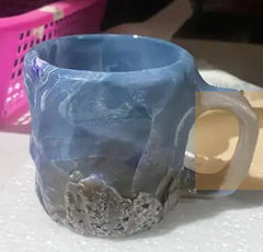 Resin Crystal Gemstone Coffee Mug – Mineral-Inspired Decorative Drinkware