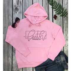 Women's Hooded Sweatshirt with Pockets – 100% Cotton, Alphabet Graphic