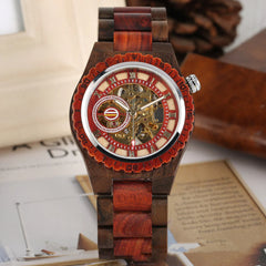 Mechanical Wooden Watch for Men