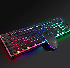 RGB Gaming Mouse and Keyboard with English/Russian Layout