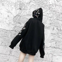 Couples Winter Embroidered Hoodies