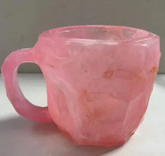 Resin Crystal Gemstone Coffee Mug – Mineral-Inspired Decorative Drinkware