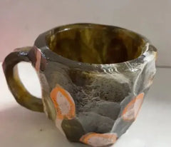 Resin Crystal Gemstone Coffee Mug – Mineral-Inspired Decorative Drinkware