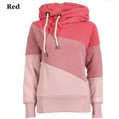 Women's Slim Fit Color Block Hoodie